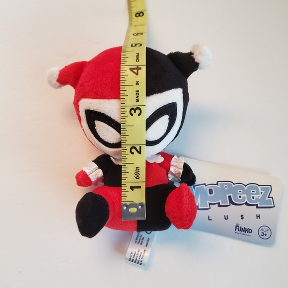 Harley Quinn Plush Mini Mopeez Red, Blk & Wht DC Comics Movie Cartoon *READ* - Picture 2 of 11
